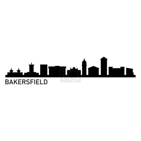 Bakersfield USA illustration vectorielle de la ville