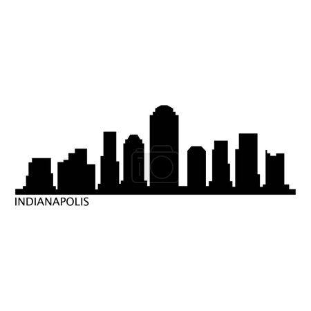 Indianapolis USA illustration vectorielle de la ville