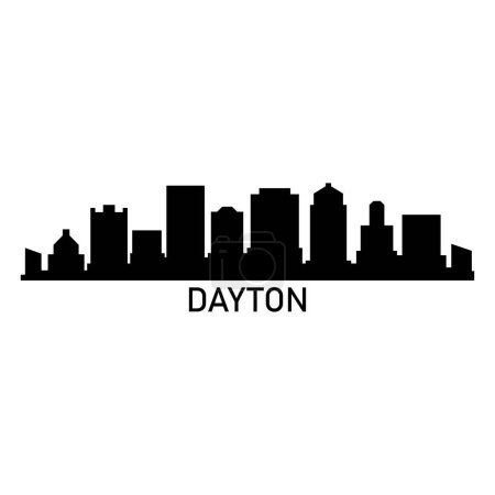 Dayton USA illustration vectorielle de la ville