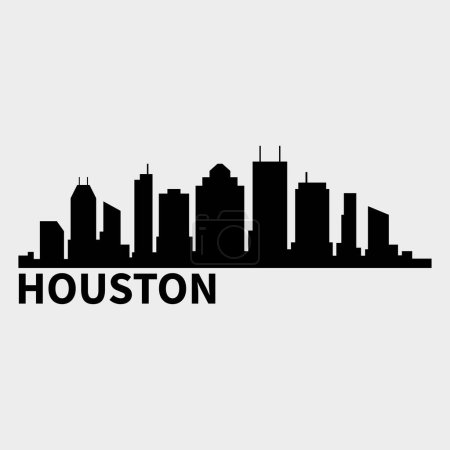 Illustration for Houston USA city vector illustration - Royalty Free Image