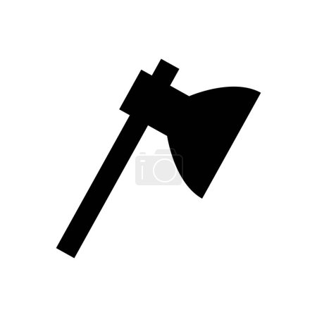 Illustration for Axe icon vector isolated on white background - Royalty Free Image
