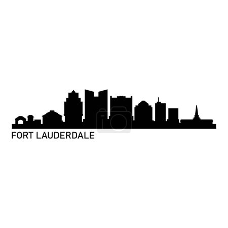 Fort Lauderdale EE.UU. ilustración vectorial de la ciudad