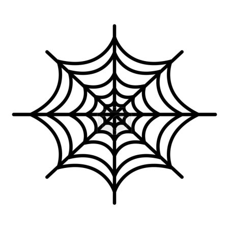 Illustration for Spider web icon. outline illustration - Royalty Free Image
