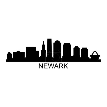 Téléchargez les illustrations : Newerk USA illustration vectorielle de la ville - en licence libre de droit