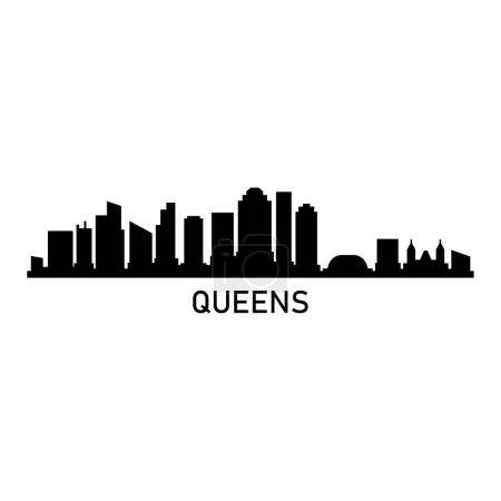 Illustration for Queens USA city vector illustration - Royalty Free Image