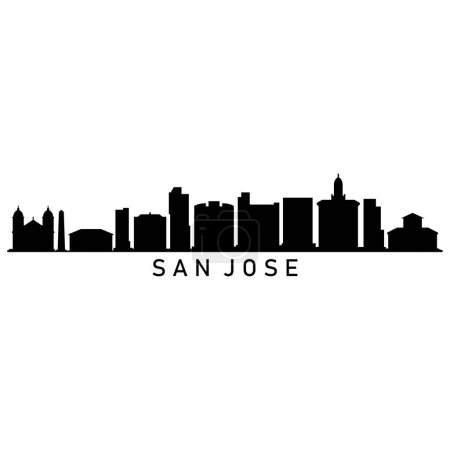Ilustración de San jose USA ciudad vector ilustración - Imagen libre de derechos