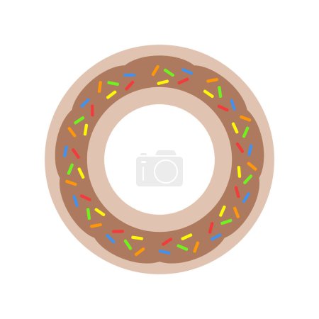Illustration for Donut icon vector illustration - Royalty Free Image