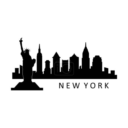 Téléchargez les illustrations : Illustration vectorielle ville New York USA - en licence libre de droit