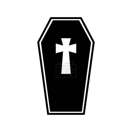 Illustration for Coffin icon, vector illustration - Royalty Free Image