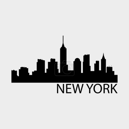 Ilustración de Nueva York EE.UU. vector de la ciudad ilustración - Imagen libre de derechos