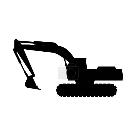 Illustration for Excavator icon vector isolated on white background for your web and mobile app design, excavator logo concept - Royalty Free Image