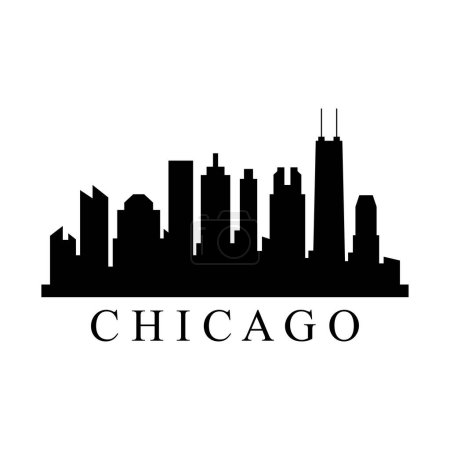 Ilustración de Chicago USA ciudad vector ilustración - Imagen libre de derechos
