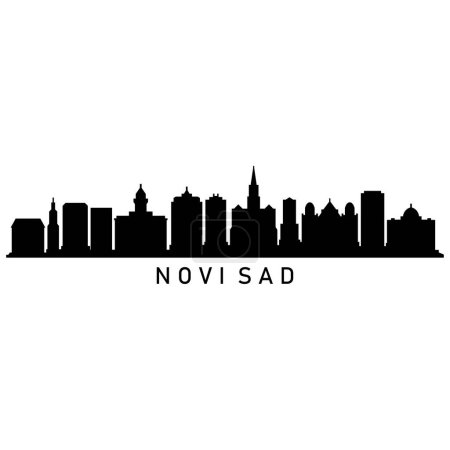 Illustration for Vector logo design of the city of Novi Sad - Royalty Free Image