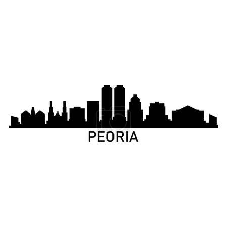 diseño del logo vectorial de la ciudad de Peoria