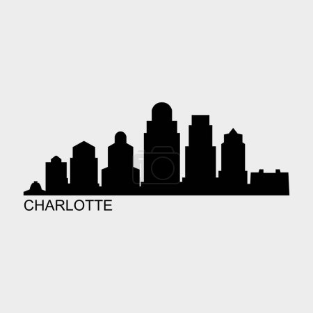 Illustration for Charlotte USA city vector illustration - Royalty Free Image