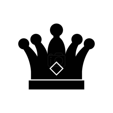 Ilustración de Logo de la corona vector ilustración plantilla de diseño - Imagen libre de derechos