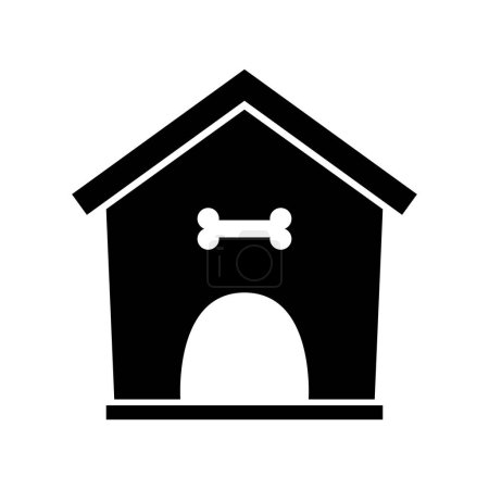 Ilustración de Perro mascota casa icono vector. contorno perro mascota. signo símbolo aislado símbolo ilustración - Imagen libre de derechos
