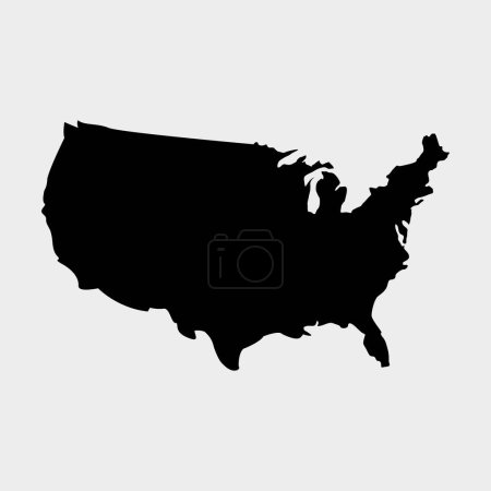 Téléchargez les illustrations : L'état américain de l'Amérique. illustration vectorielle. - en licence libre de droit