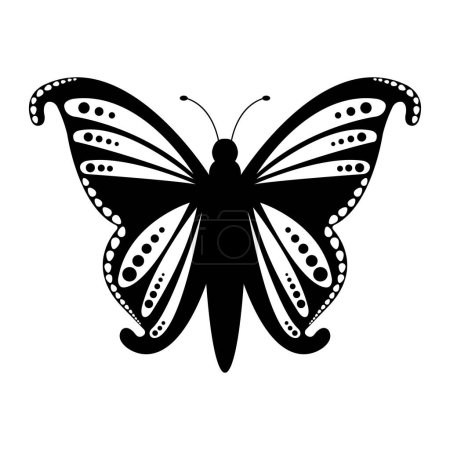 Téléchargez les illustrations : Icônes vectorielles plates papillon - en licence libre de droit