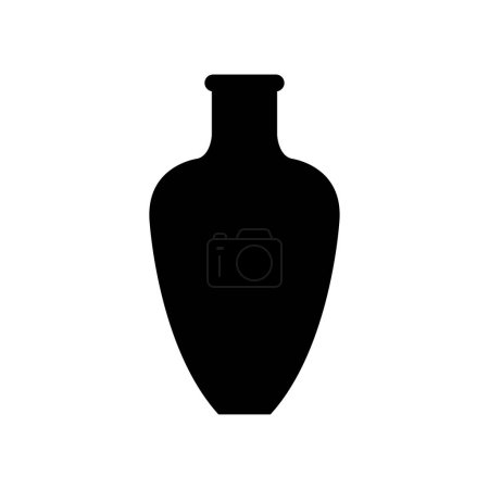 Illustration for Vector illustration of modern silhouette of vase - Royalty Free Image