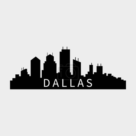 Ilustración de Dallas USA ilustración vectorial de ciudad - Imagen libre de derechos