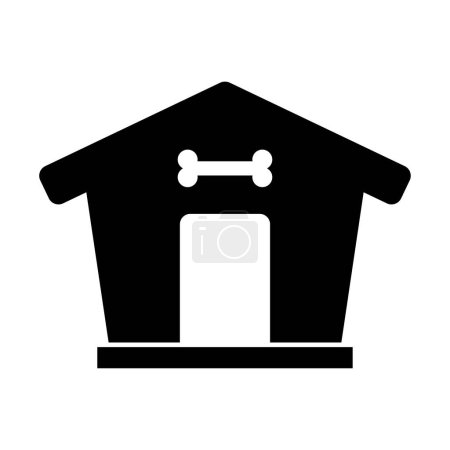 Ilustración de Perro mascota casa icono vector. contorno perro mascota. signo símbolo aislado símbolo ilustración - Imagen libre de derechos