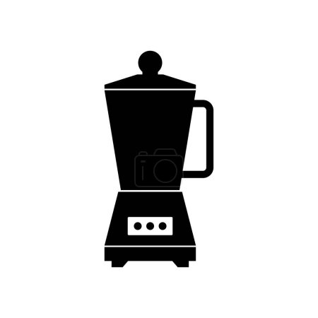 Illustration for Electric coffee machine glyph icon - Royalty Free Image