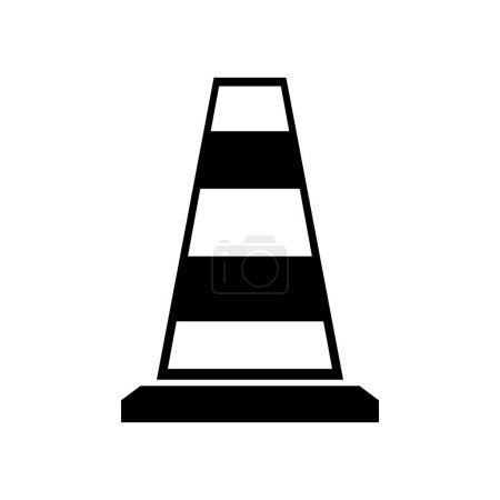 Téléchargez les illustrations : Signe de route vectoriel Glyphe Icône Design - en licence libre de droit