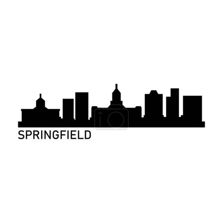 Ilustración de Springfield USA ciudad vector ilustración - Imagen libre de derechos
