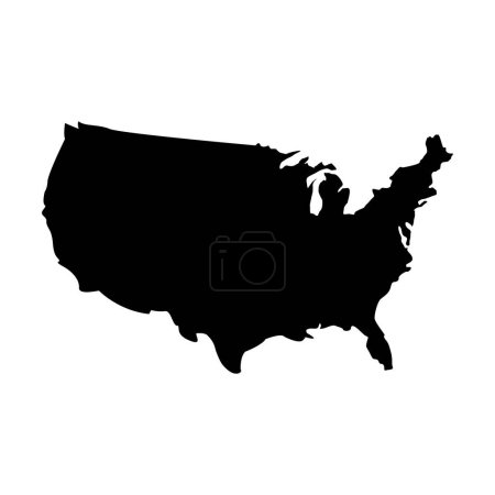 Illustration for Usa map icon vector illustration design - Royalty Free Image