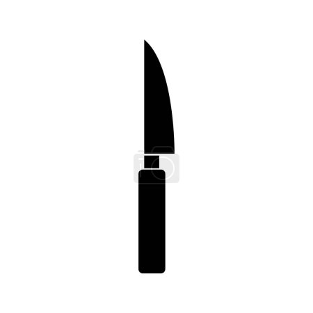 Téléchargez les illustrations : Couteau plat icône vectorielle illustration - en licence libre de droit
