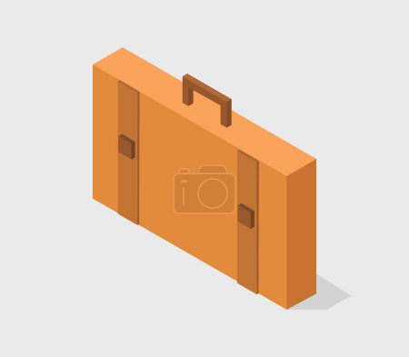 Illustration for Vector isometric illustration of travel suitcase - Royalty Free Image