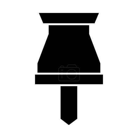 Illustration for Push pin icon vector simple design - Royalty Free Image