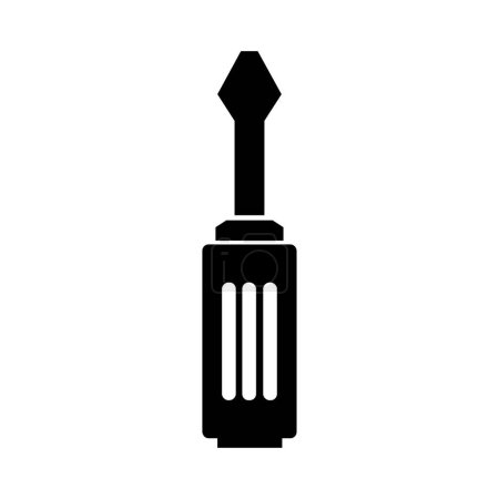 Illustration for Screwdriver flat icon, vector illustration - Royalty Free Image