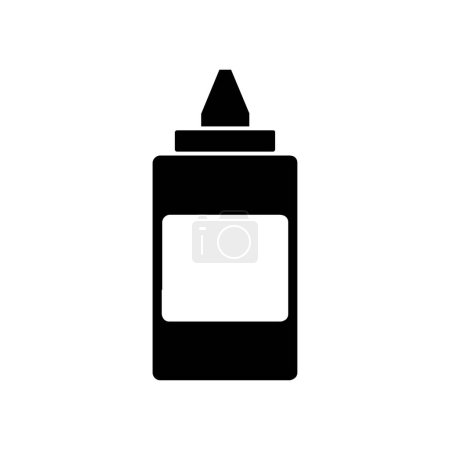 Ilustración de Ketchup icono plano, ilustración vectorial - Imagen libre de derechos