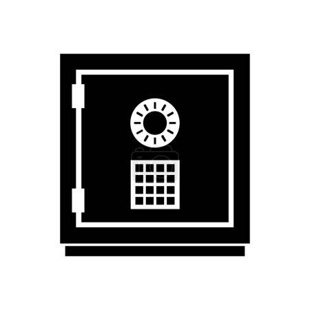 Ilustración de Dinero icono de caja fuerte, vector de ilustración - Imagen libre de derechos