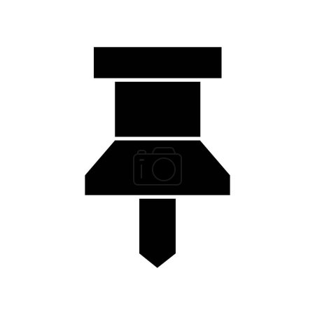 Illustration for Push pin icon vector simple design - Royalty Free Image