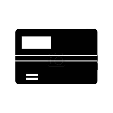 Ilustración de Tarjeta de crédito glifo icono plano - Imagen libre de derechos