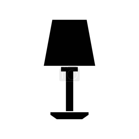 Téléchargez les illustrations : Illustration vectorielle d'icône de lampe de chevet - en licence libre de droit