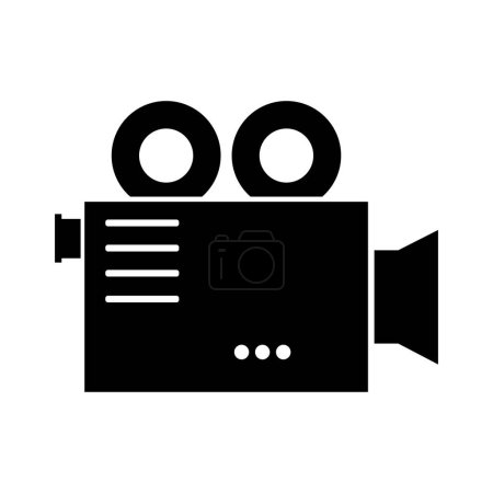Ilustración de Icono de la cámara de cine. vector ilustración diseño - Imagen libre de derechos