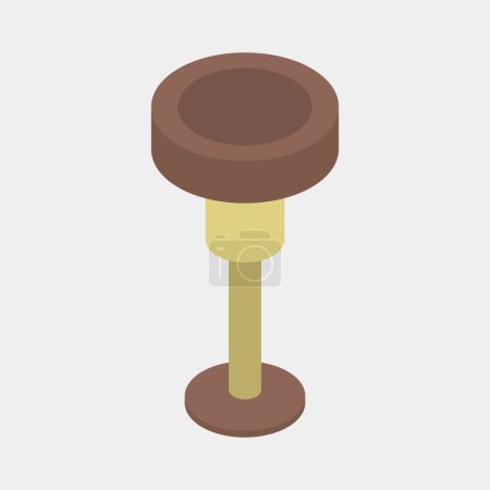 Illustration for Bar stool icon vector illustration design - Royalty Free Image
