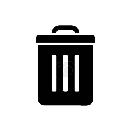 Illustration for Trash bin icon, vector illustration - Royalty Free Image