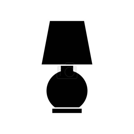 Téléchargez les illustrations : Icône lampe de table. illustration vectorielle - en licence libre de droit