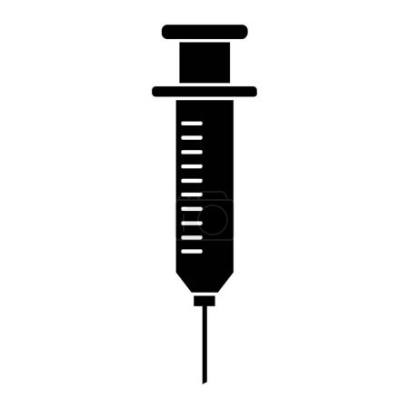 Illustration for Syringe flat icon, vector illustration - Royalty Free Image