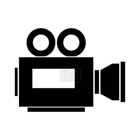 Téléchargez les illustrations : Icône de caméra vidéo, illustration simple - en licence libre de droit