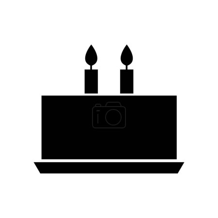 Illustration for Cake icon isolated on white background - Royalty Free Image