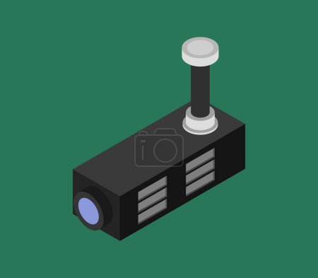 Illustration for Video camera  isometric vector illustration - Royalty Free Image