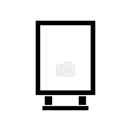 Illustration for Mirror line icon in flat design, vector illustration - Royalty Free Image
