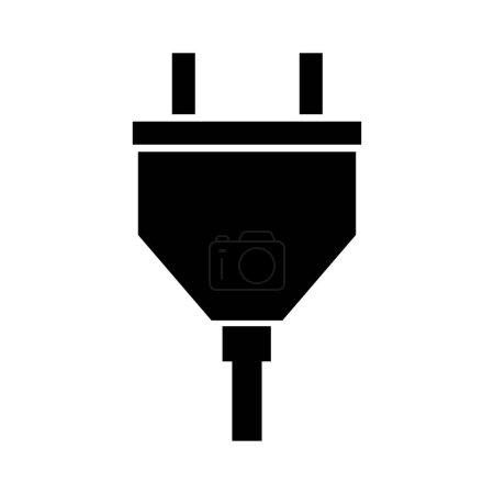Illustration for Electric plug vector flat icon - Royalty Free Image