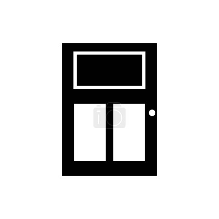 Illustration for Door icon on white background - Royalty Free Image